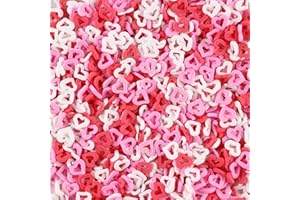 COBAKEY Sprinkles for cake decorating, 7 Ounces Valentine's Day Sprinkles, Red/Pink/White Love Confetti Sprinkles for Cupcake, Cookies, Ice Cream Topper, Edible Cake Decorationss, Baking Desserts