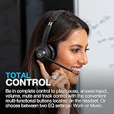 JLab Go Work 2nd Gen Wireless Headset with Mic – USB-C Dongle, Bluetooth 5.3 view 9