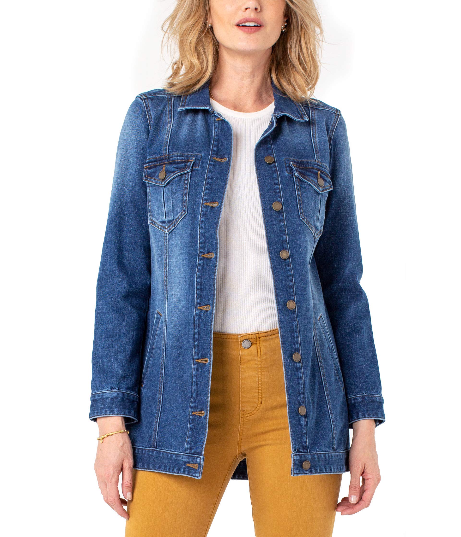 Liverpool Hi-Low Shirt Jean Jacket