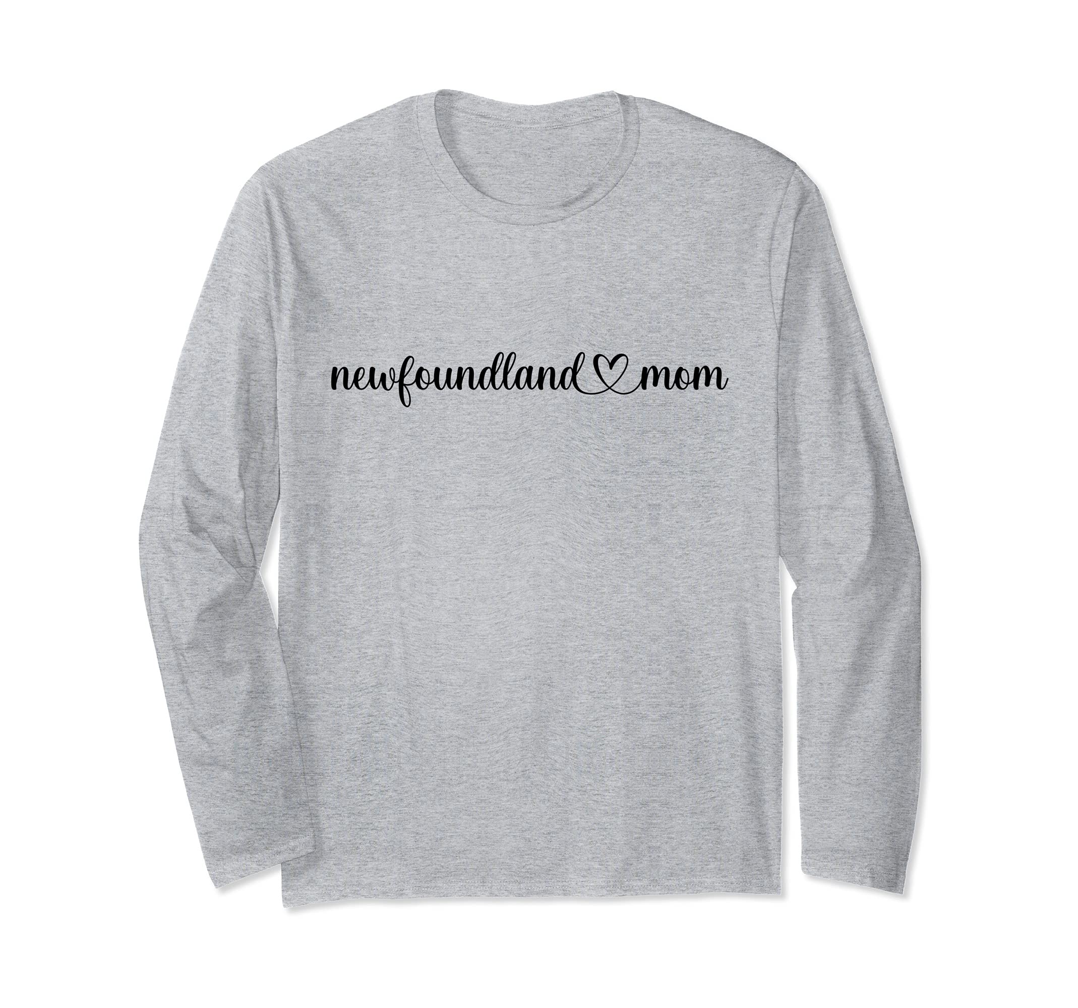 Dog Heart Love Newfoundland Mom Long Sleeve T-Shirt