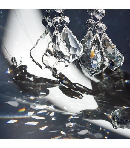 Chandelier Crystals Replacement 12-Pack K9 Crystal Prisms