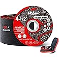 Shall 50-Pack Cut Off Wheels 4 1/2 x 7/8 Inch, Cutting Wheel with Pouch for Angle Grinder, 4.5” Metal & Stainless Steel Fast