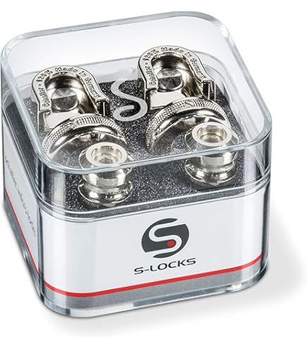Schaller Lock Peg 6連 ゴールド 6個 Schaller S Locks Guitar Strap Locks and Buttons (Pair) Gold
