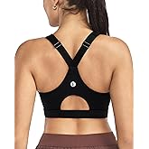 RUNNING GIRL High Impact Sports Bras for Women, High Support Running Adjustable Sports Bra Molded Cup Strappy