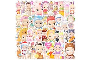 jixiejumo Angel Baby Stickers 40 Pcs, Cartoon Waterproof Vinyl Sticker Merch, Perfect for Sonny, Water Bottles, Party Supplie
