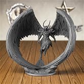 AUSPDICE Angel Fighter 28mm DND Miniature, Winged Warrior for TTRPGs, S11M | 3D Printed 1:56 Scale Angel Warrior with Feathered Wings and Horned Armor for Dungeons and Dragons and Wargaming