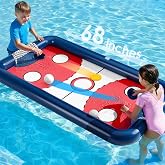 Funscape Kids Hockey Pool Game Toys, Big Inflatable Water Play Floating Toy | Fun Swimming Pool Float, Outdoor Activities Yard Beach Sports, Cool Summer Family Party Gifts 5 6 8 10 12 Yr Boys Teen Adults