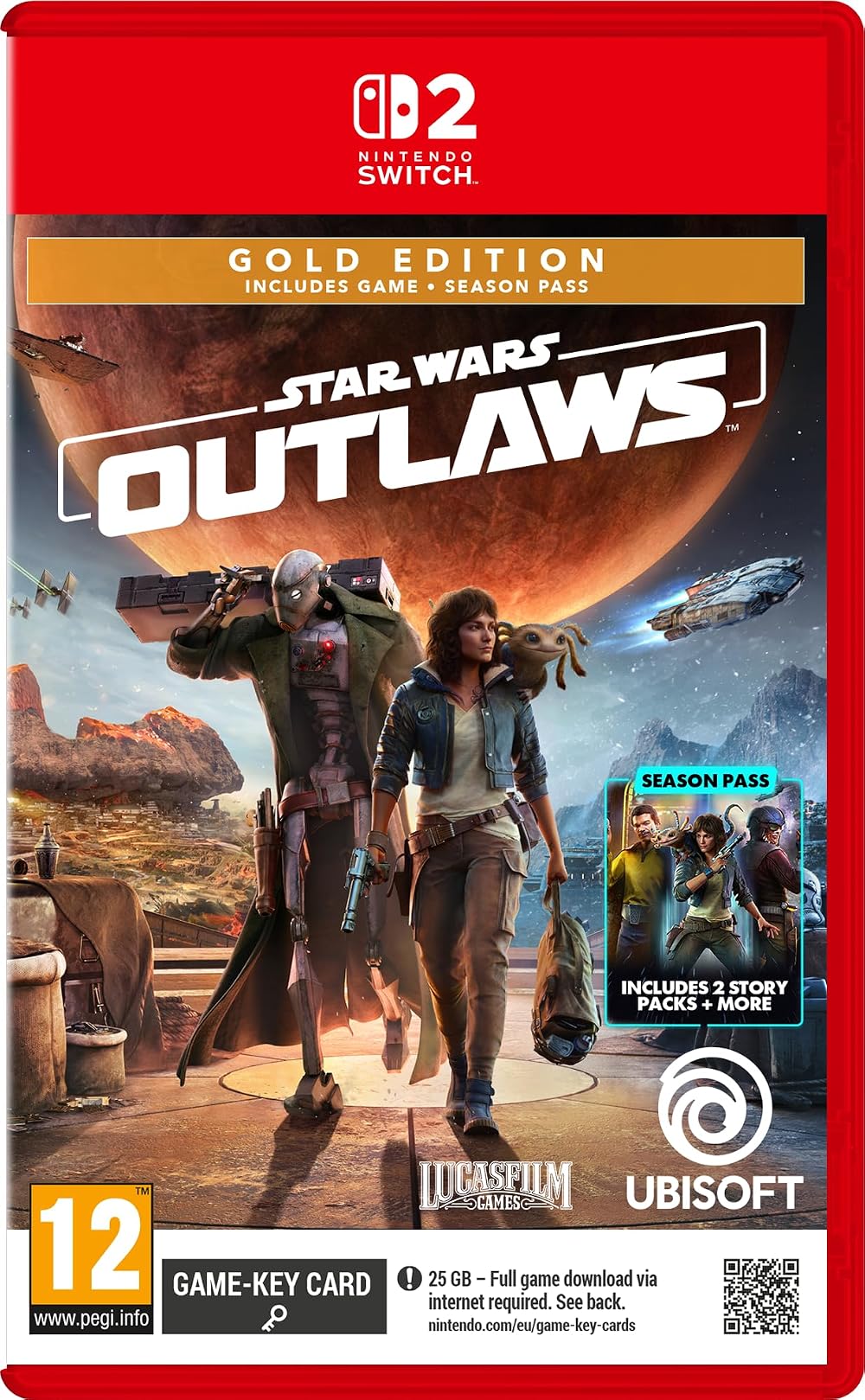 Ubisoft Star Wars Outlaws Gold Edition Switch 2 Open World Adventure