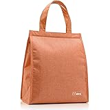 CCidea Lunch Bag For Men & Women, Simple Waterproof Insulated Large Adult Lunch Tote Bag (Inulin)