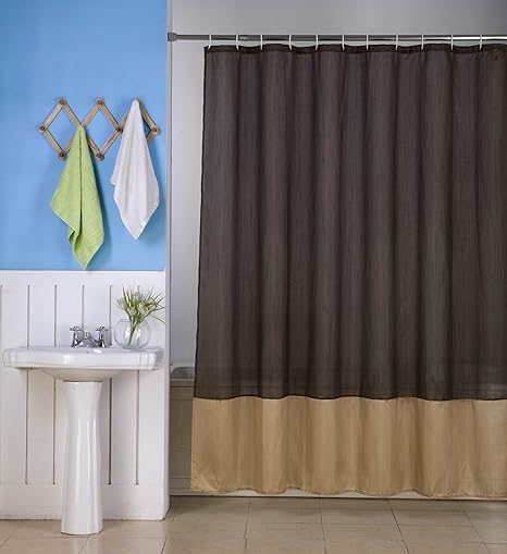 Gorgeoushome H10 1 Neue Braun Gold Stoff Badezimmer Bad Duschvorhang 2 Schatten Mix Farbe 182 9 X 182 9 Cm Wasserabweisend Amazon De Kuche Haushalt