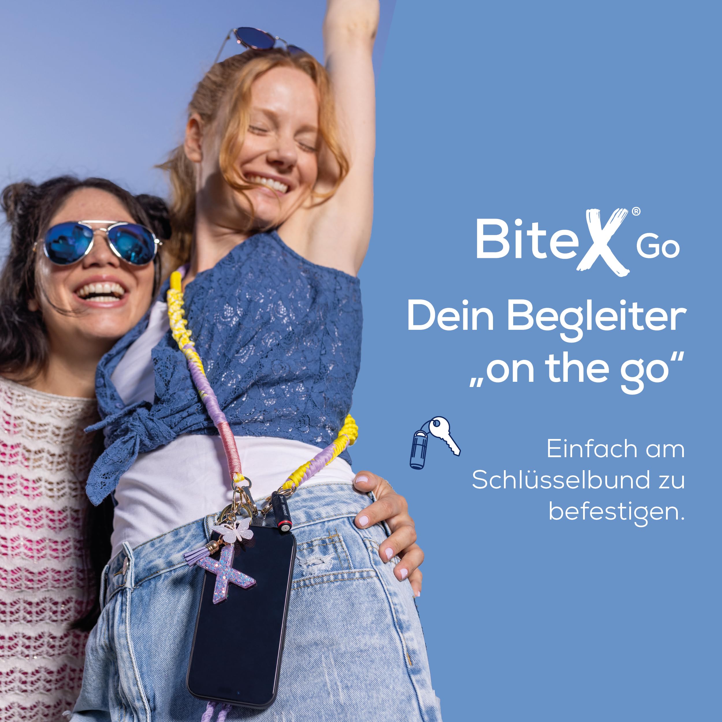 Beurer BiteX Go Deep Black Insektenstichheiler für Smartphone, Mückenstich Hitzestift gegen Juckreiz & Schwellungen durch Wärme, elektrischer Stichheiler Handy für Android & iPhone (USB-C), mit Licht 4