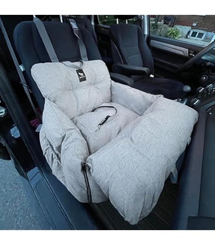 Booster Seat Car Dog Bed For Car FUNNY FUZZY Waterproof Dog Car