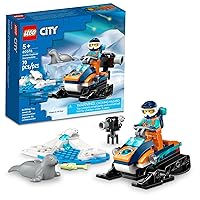 LEGO City Arctic Explorer Snowmobile 60376 Building Toy Set, Snowmobile Playset with Minifigures and 2 Seal Figures for Imaginative Role Play, Fun Gift Idea for 5 Year olds LEGO City Arctic Explorer Snowmobile 60376 Building Toy Set, Snowmobile Playset with Minifigures and 2 Seal Figures for Imaginative Role Play, Fun Gift Idea for 5 Year olds