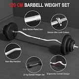 Yaheetech 20KG Barbell Set Adjustable Dumbbell Weight Bar Home Gym view 3