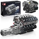 Mould King LR V10 Engine Model Kit for Adults, 1834 Pcs Car Motor Set | Engine Kits That Runs, DIY Mechanical Building Set, 14+, STEM Educational Toy, Car Motor