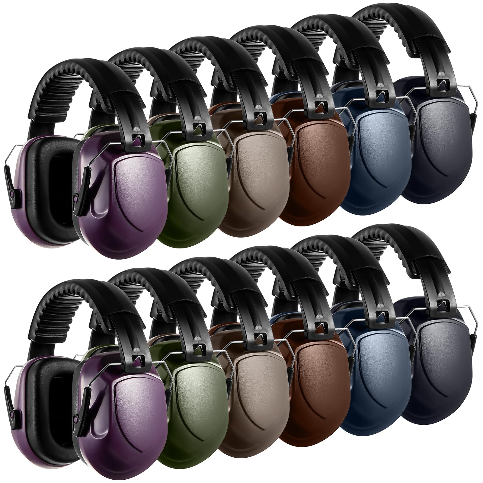 Photo 1 of Amylove 12 Pcs Adults Kids Ear Protection Noise Cancelling Headphones Shooting Ear Muffs Bulk 27db Noise Reduction Earmuffs Hearing Protection for Gun Range Outdoor Mowing