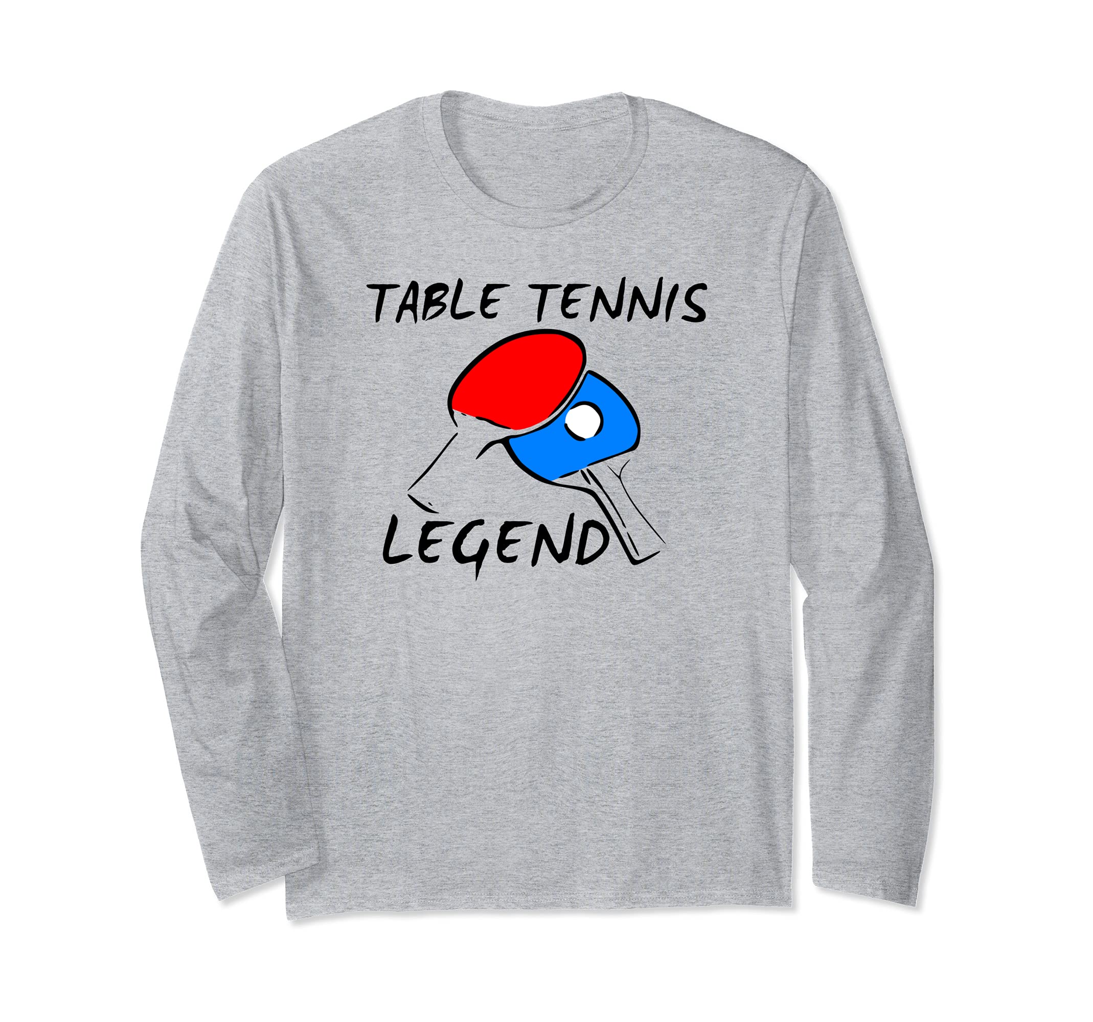 Table Tennis T Shirt Table Tennis Legend Ping Pong Players Long Sleeve T-Shirt