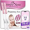 Easy@Home Pregnancy Test Strips Kit: 10 Pack hCG Test Strips - Early Detection Home Pregnancy Strips Bulk