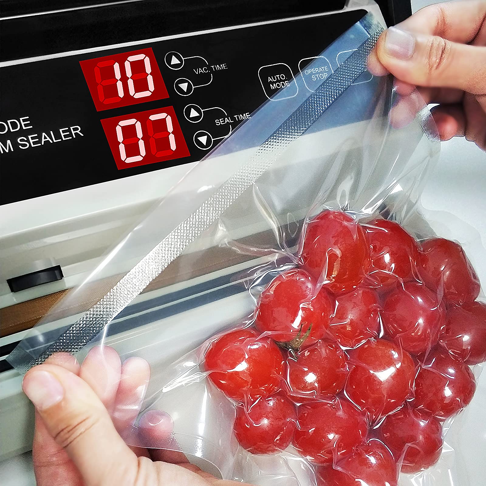 Magic Seal Vacuum Sealer + Smooth Chamber Vacuum Sealer Rolls (10''x50' -2 rolls)