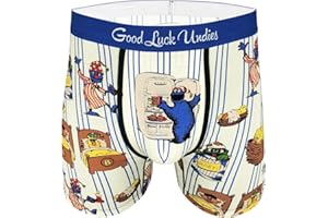 Good Luck Undies Men's Sesame Street Boxer Brief Underwear