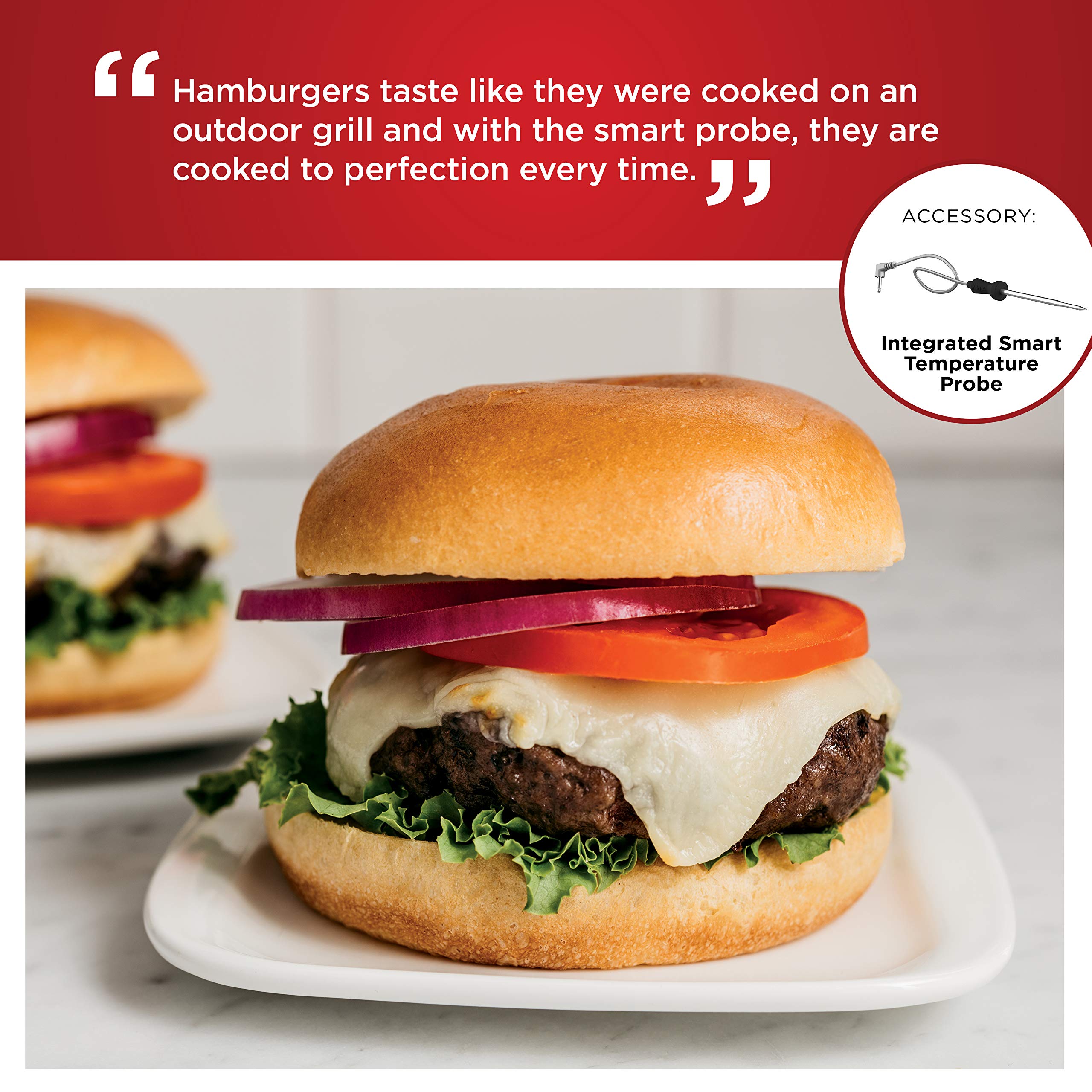 Ninja Foodi Pro 5in1 Indoor Integrated Smart Probe, 4Quart Air Fryer