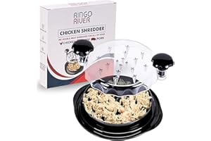 Ringo River Chicken Shredder, Food Shredder, Multifunctional Chicken Breast Shredder, Meat Shredder Twist Tool for Beef Pulled Pork Veggies Hard Cheese -,Ergonomic Handle, Non-Skid Mike Tyson