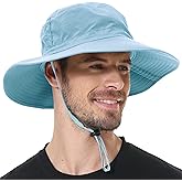 ZOORON Boonie Hat UPF 50+ Cooling Sun Hat for Men and Women,Wide Brim Bucket Hats with UV Protection for Safari Hiking Beach