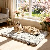 MORA PETS Self Heating Cat Bed 56x43 cm Reversible Washable Pad Indoor Outdoor