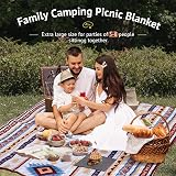 LARUTAN Waterproof Picnic Blanket 200x200CM Sandproof Beach Mat view 7