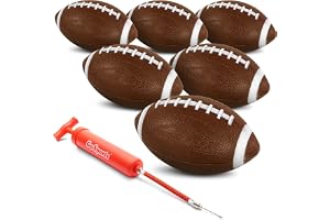 GoSports Xtreme Flight Footballs 6 Pack, 9 Inch Inflatable Footballs