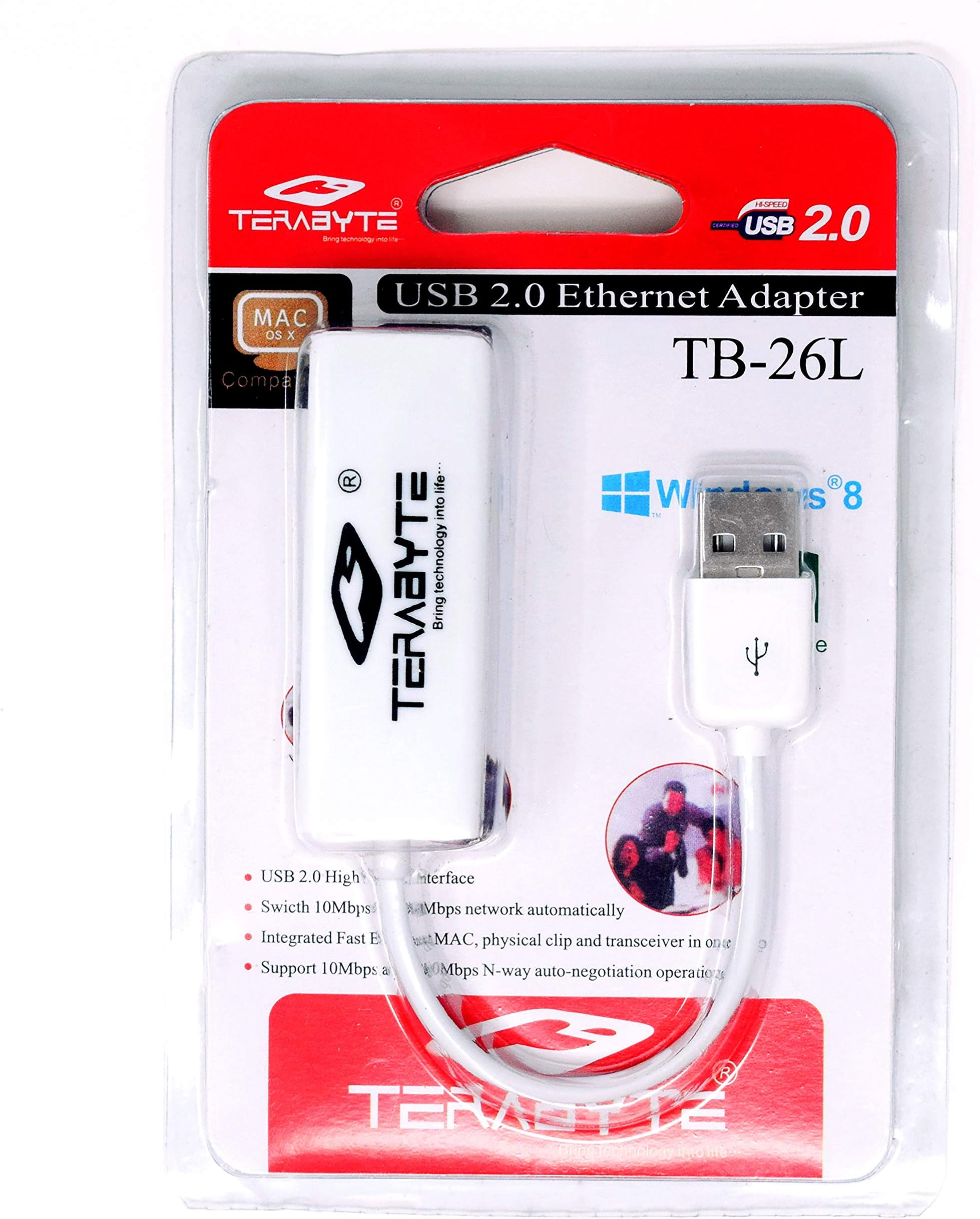 Terabyte M_Edge_28 USB 2.0 Ethernet Adapter (Multicolor)