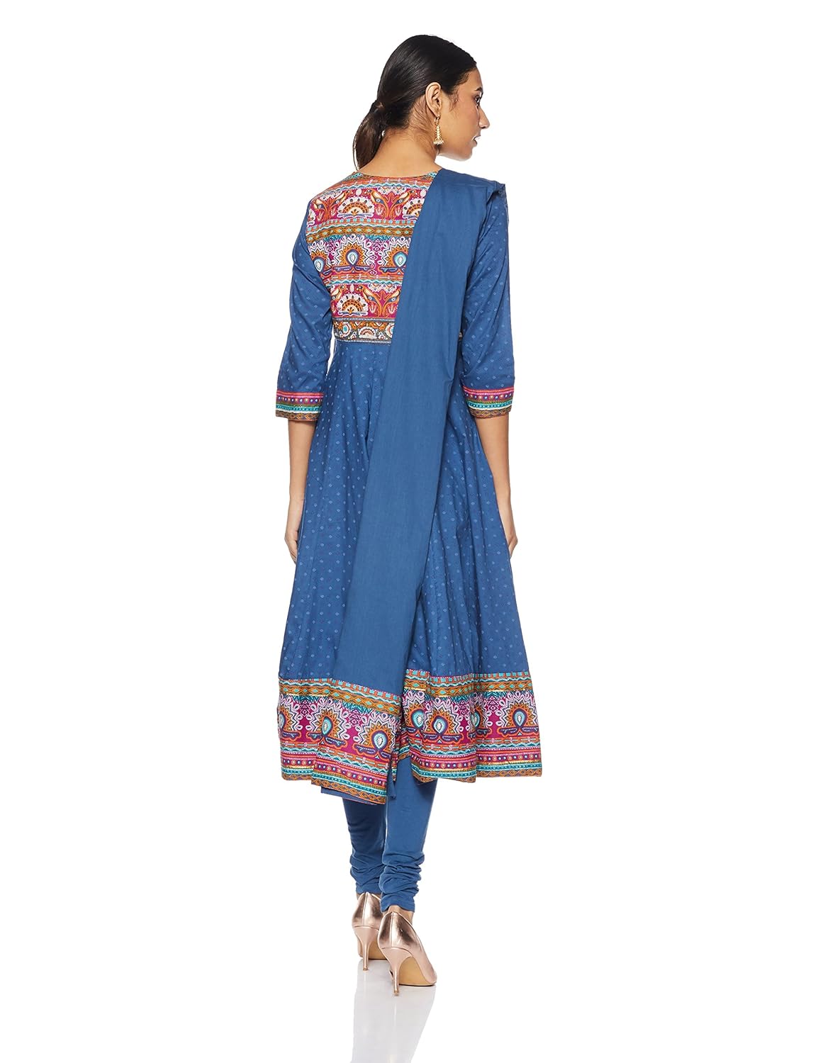 biba women's anarkali salwar suit set