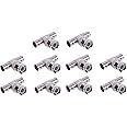Ultra Clarity Cables BNC Splitter (10 Pack) BNC Male Connector to BNC Double Female (T-Shape) Adaptor, for CCTV
