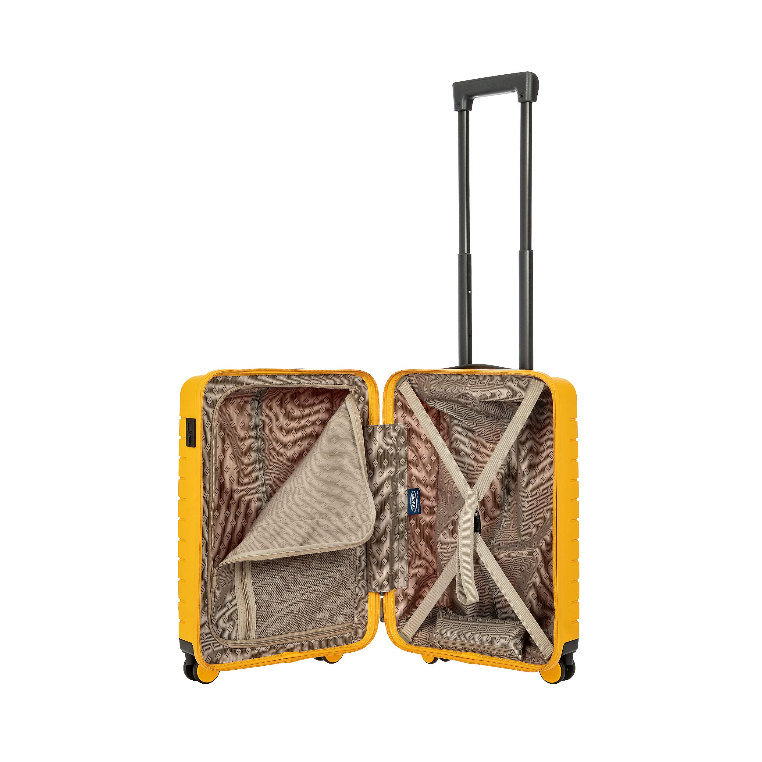 Bric's B|Y Ulisse 21-Inch Spinner - Luxury Carry-On Luggage With Spinner Wheels - Hard Shell Suitcases Made From Durable Polypropylene and Polycarbonate - Mango