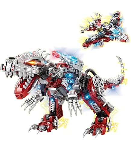 Amazon.com: BDXEJV STEM 2 in 1 Dinosaurs Building Kits 422PCS