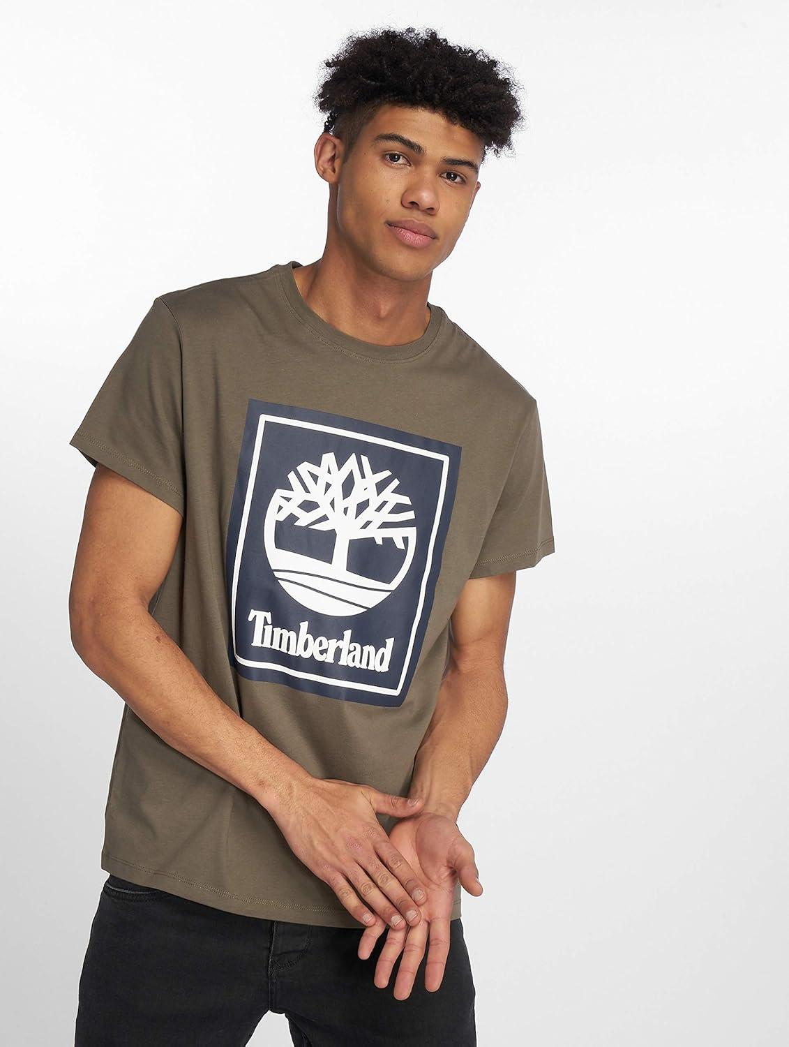 TShirts Timberland Brand Tree Logo Tshirt New Mens Crew Neck Print