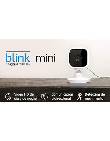 Presentamos la Blink Mini, cámara de seguridad inteligente, compacta, para interiores, con enchufe, resolución de vídeo HD 1080p, detección de movimiento y compatible con Alexa