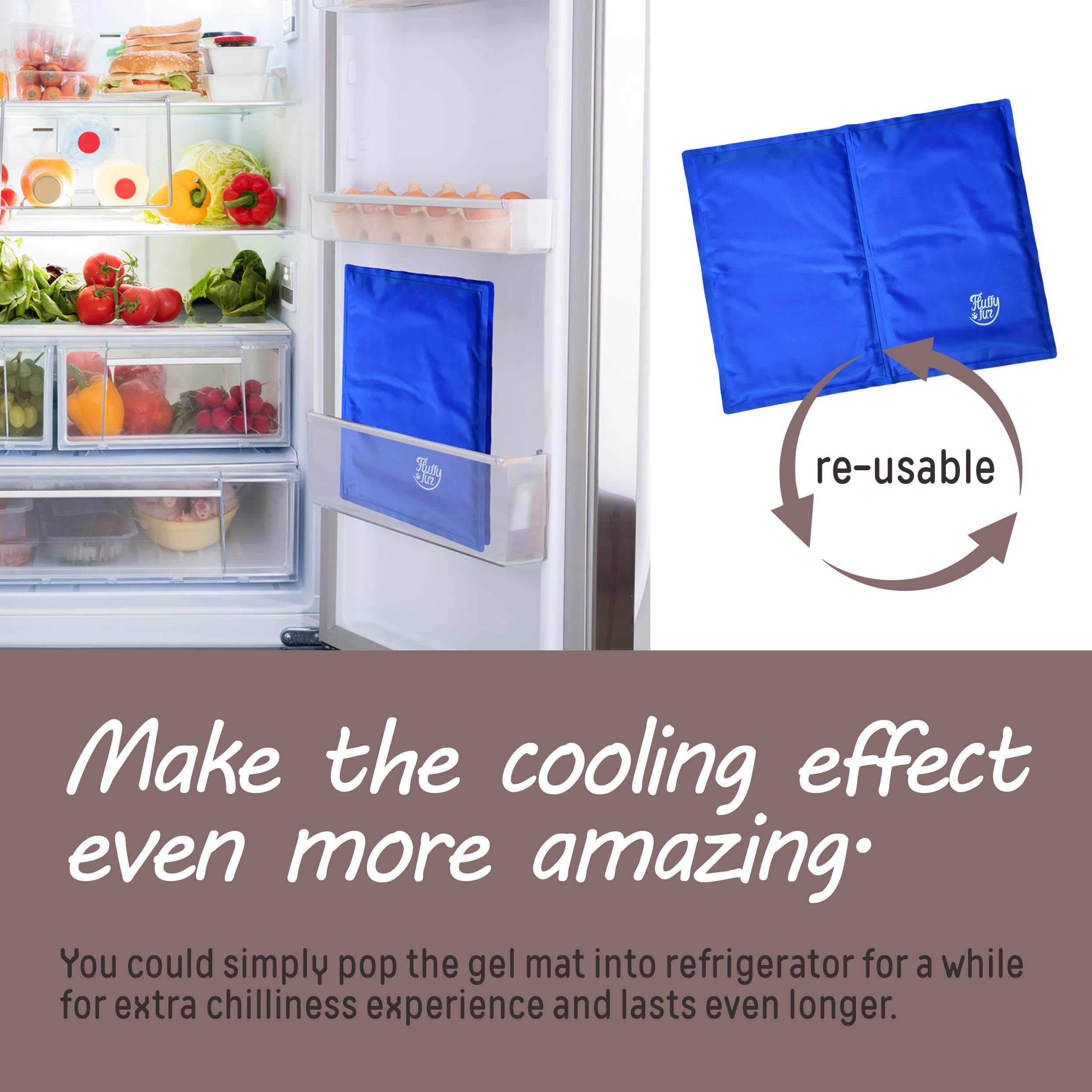 Dog Self Cooling Mat - Best Puppy Cold Gel Pad for Bed Crate Kennel Car Floor Blanket - Premium Waterproof Pet Cool Mat for Sleeping (S,M,L Sizes) (S)