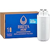 Brita Hub Replacement Water Filter, BPA-Free, Replaces 900 Plastic Water Bottles, Lasts Six Months or 120 Gallons, Includes 1