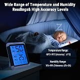 ThermoPro TP55 Digital Room Thermometer Humidity Monitor with Backlight view 3