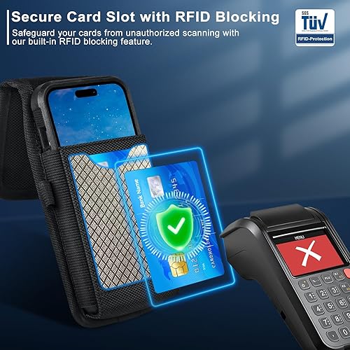 ykooe Cell Phone Holster Compatible with iPhone 16/15/14/13/12 Pro