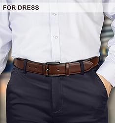 KEMISANT Men Belt-Genuine Leather Belt for Men