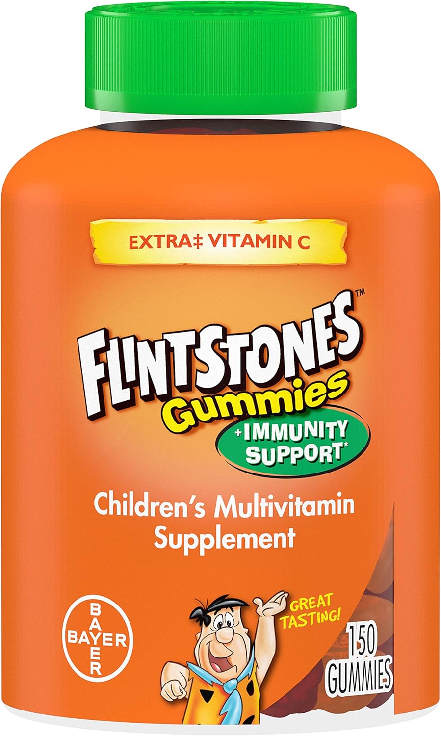 Amazon Com Flintstones Gummies Kids Vitamins With Immunity Support Kids And Toddler Multivitamin With Vitamin C Vitamin D B12 Zinc More 150ct Health Personal Care