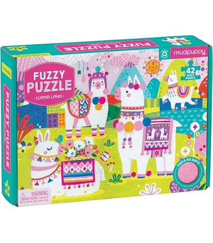 Amazon.com: Mudpuppy Rainforest Fuzzy Puzzle, 42 Chunky Pieces, 15