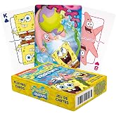 AQUARIUS SpongeBob Playing Cards - SpongeBob SquarePants Cast Deck of Cards for Your Favorite Card Games - Officially Licensed SpongeBob Merchandise &amp; Collectibles - Poker Size