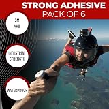 Neutrade 6pk VHB Sticky Pads for GoPro Helmet Mounts Dashcam Replacement view 8