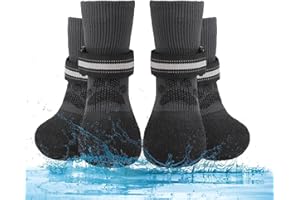 BINGPET Dog Socks to Prevent Licking Paws for Hardwood Floors Anti Slip,Waterproof Dog Shoes for Cold/Hot Pavement,Traction Control Dog Boots & Paw Protectors for Puppy Small Medium Large Senior Dogs