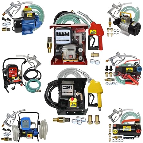 Dieselpumpen Heizölpumpe elektrische Kraftstoffpumpe Ölpumpe Fasspumpe Dieselpumpe Umfülpumpe Selbsansaugend 12V / 230V mit Z