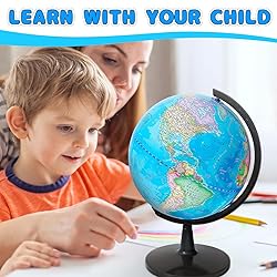 GOCHANGE 8" World Globe with Thickened Base - More