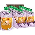 Plum Organics Mighty 4 Organic Toddler Food - Banana, Peach, Pumpkin, Carrot, Greek Yogurt, and Oat - 4 oz Pouch (Pack of 12) - Organic Fruit and Vegetable Toddler Food Pouch